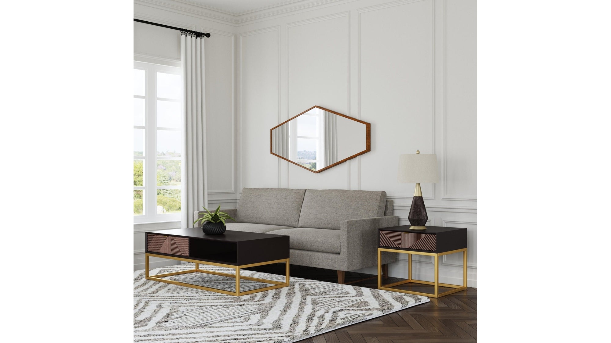 Haines - Wall Mirror - Gold