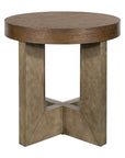 Nova - End Table - Cerused Charcoal Oak