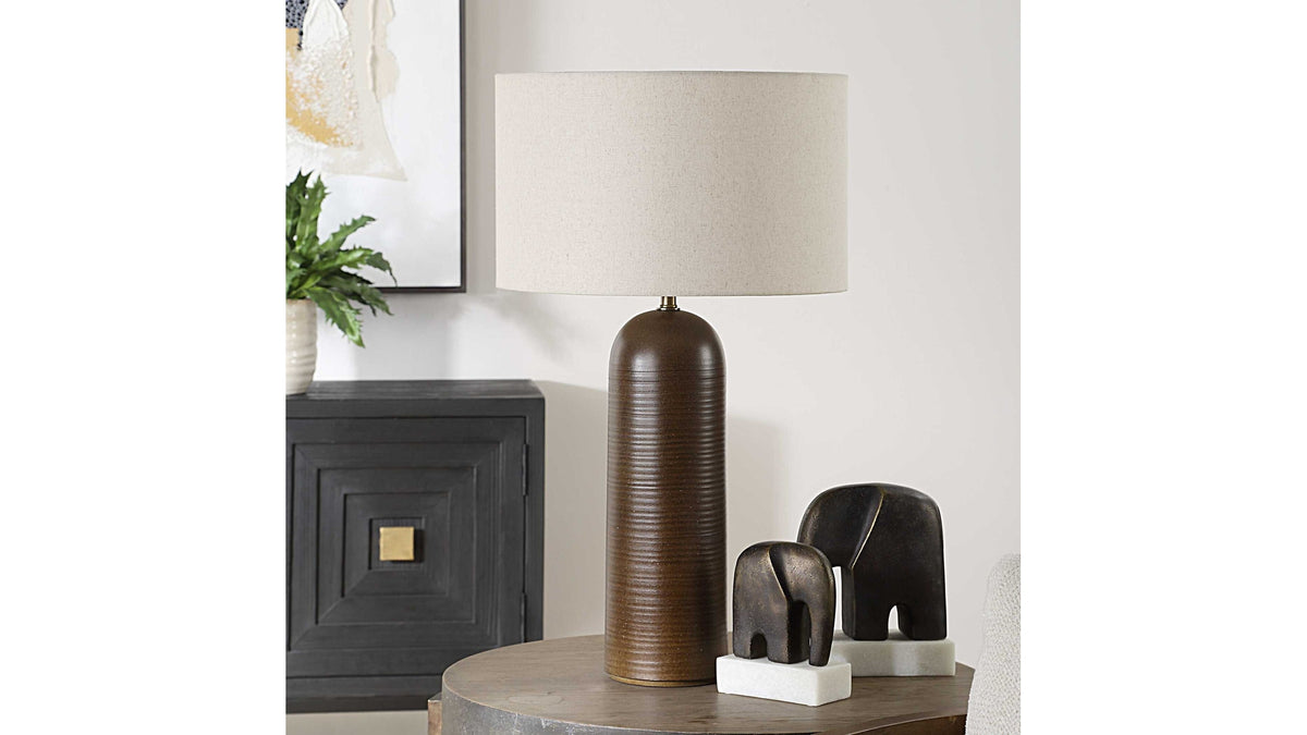 Trexler - Table Lamp - Brown Dark Brown
