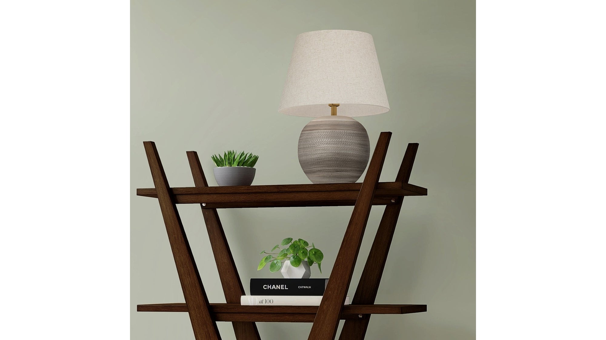 Almaden - Table Lamp - Gray / Beige