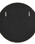 Crinkle - Round Mirror - Brass