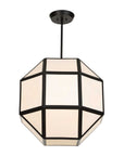 Hoi An - 4 Light Geometric Chandelier - Black