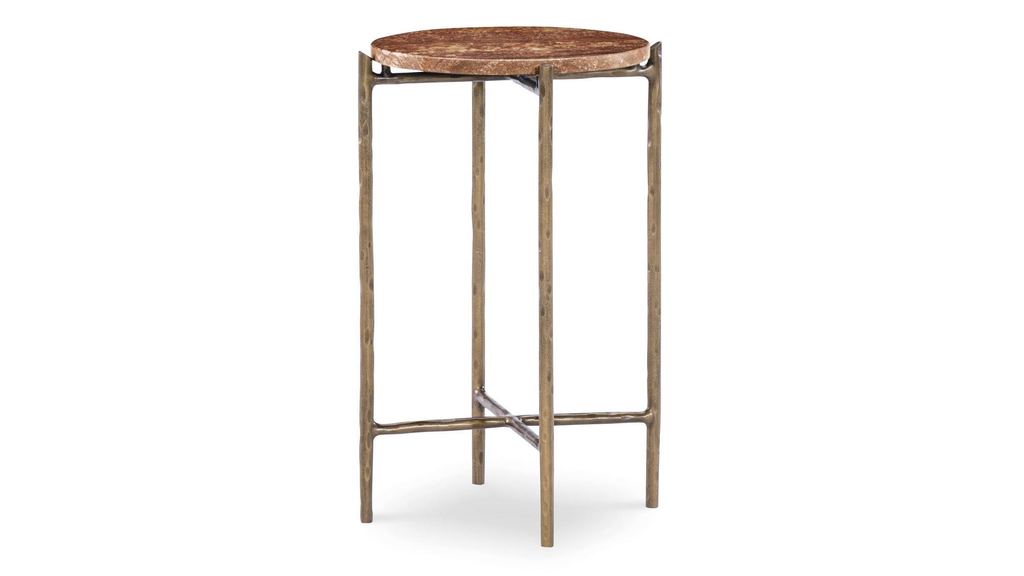 Melange - Joie De Vivre Spot Table - Red / Gold