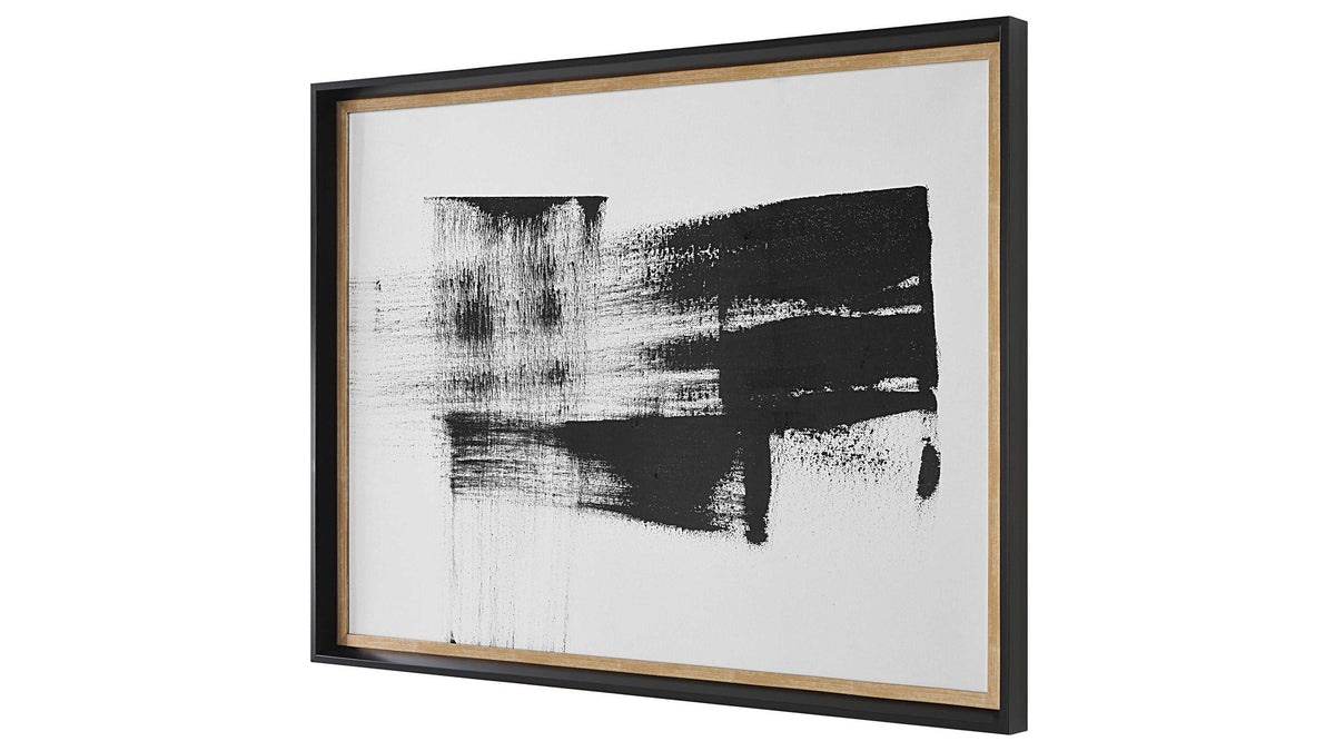 Mystere - Framed Contemporary Print - Black