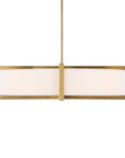 Cresson - 4 Light Drum Pendant - White / Gold