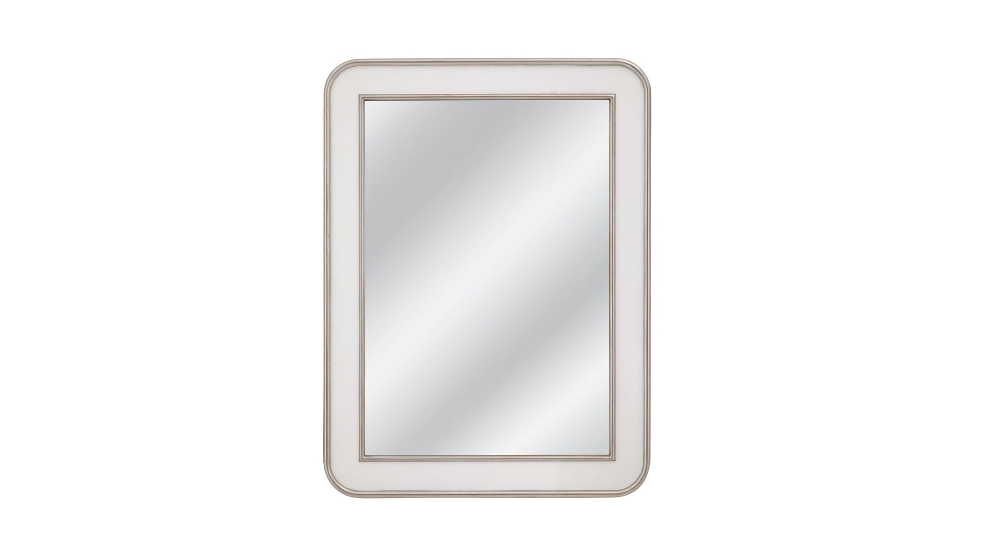 Meadow Place - Wall Mirror - White / Silver