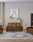 Grady - Sofa Recliner With Power And Power Headrest, Power Lumbar - Cocoa