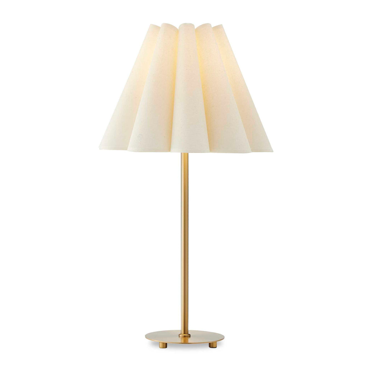 Lilabet - Fluted Shade Table Lamp - Gold