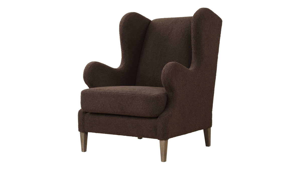 Serpentine - Brown Fabric Accent Chair