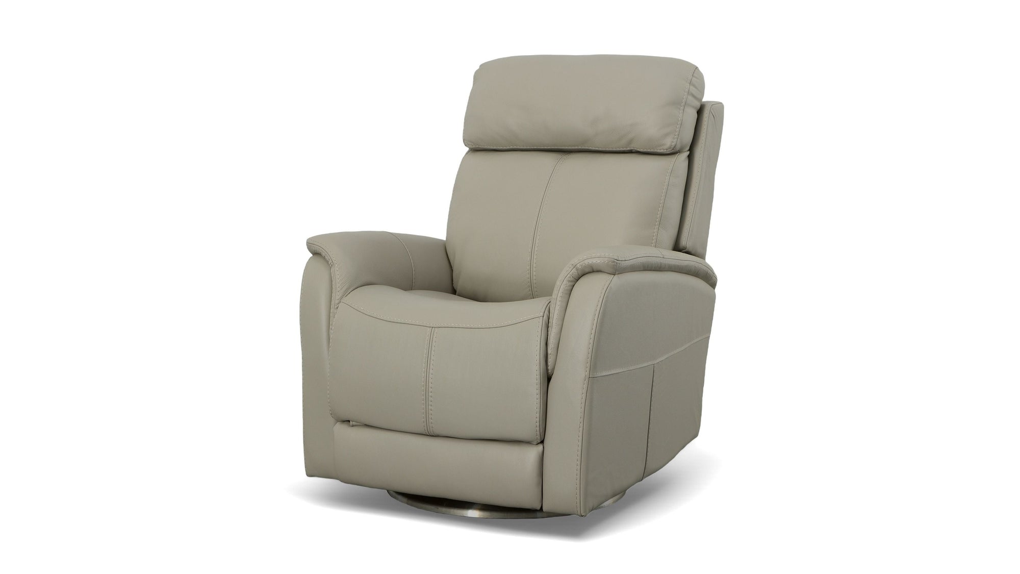 View - Power Swivel Recliner With Power Headrest