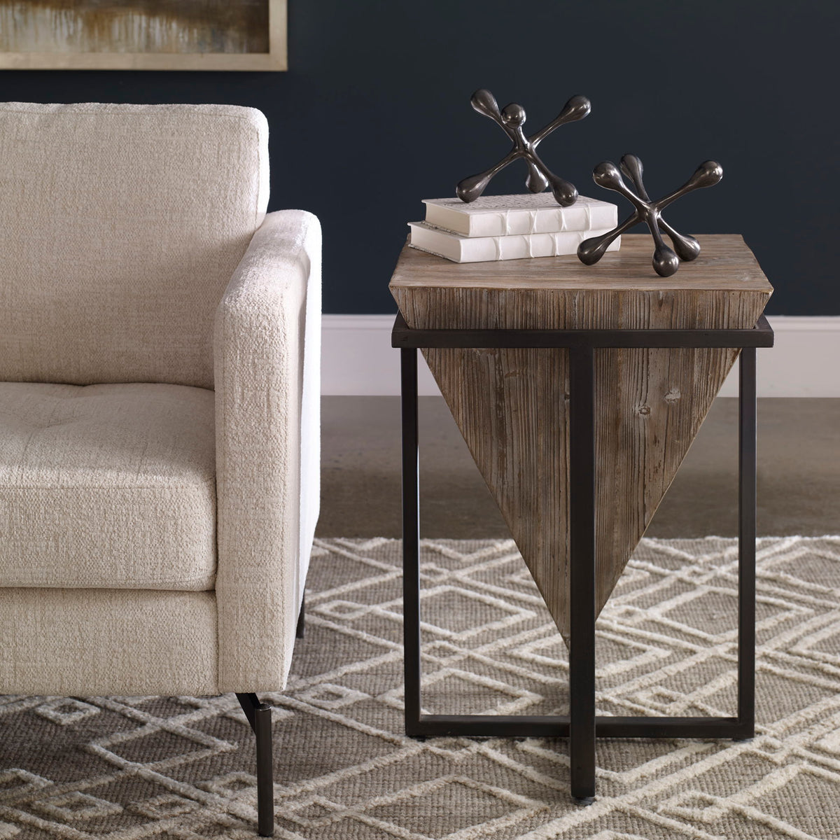 Bertrand - Shagreen Accent Table