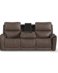 Carter - Power Reclining Sofa With Console & Power Headrests & Lumbar