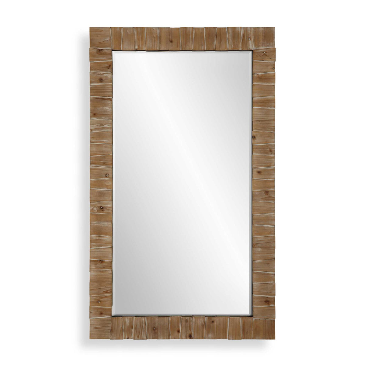Ayanna - Wood Mirror - Gray Washed