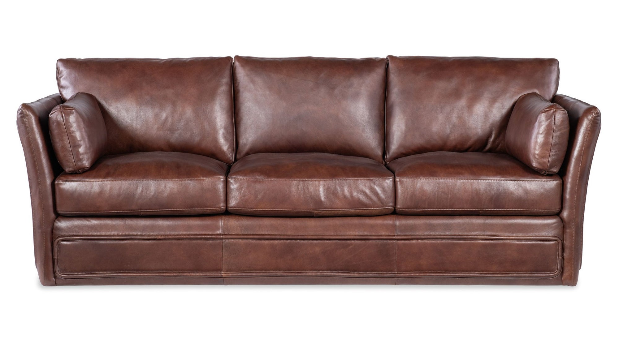 SS - Woodstock 3-Seat Sofa - Brown