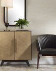 Reina - Modern 2 Door Cabinet - Woodtone