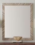 Karl - Wall Mirror - Natural / Cream