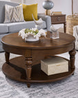 Bellevue - Round Coffee Table With Casters
