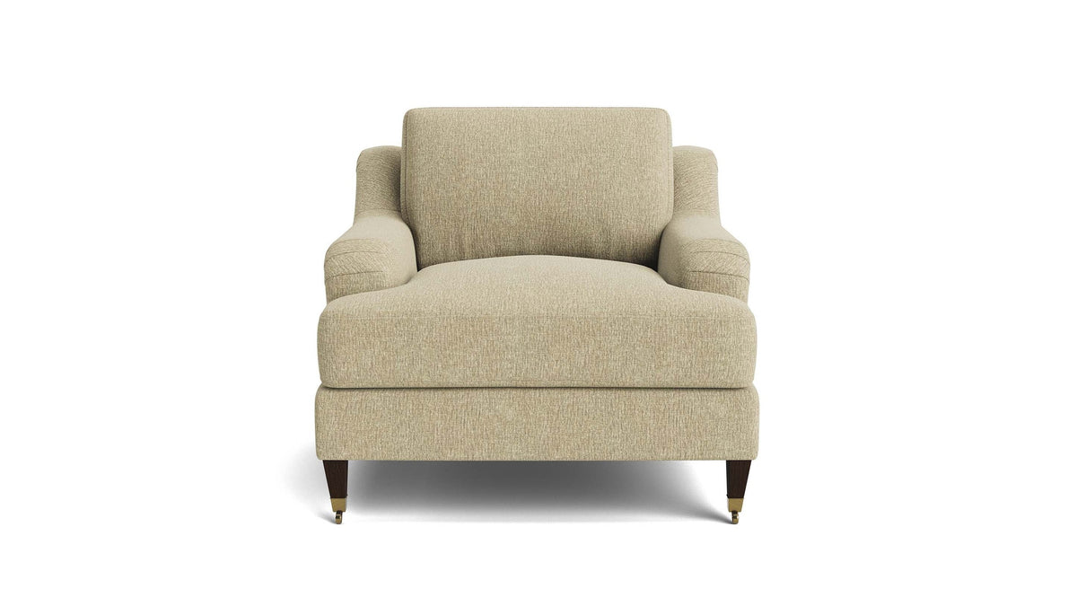 Stockten English Arm Chair with Casters