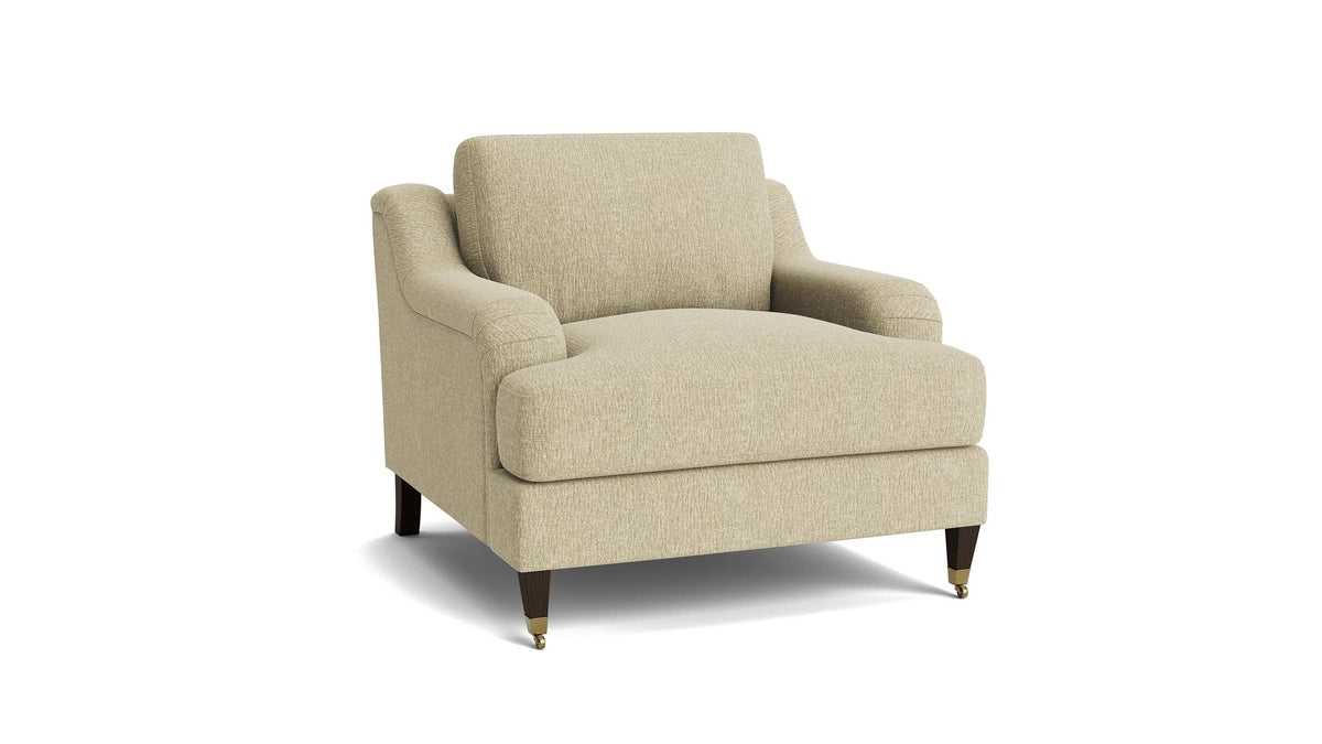 Stockten English Arm Chair with Casters