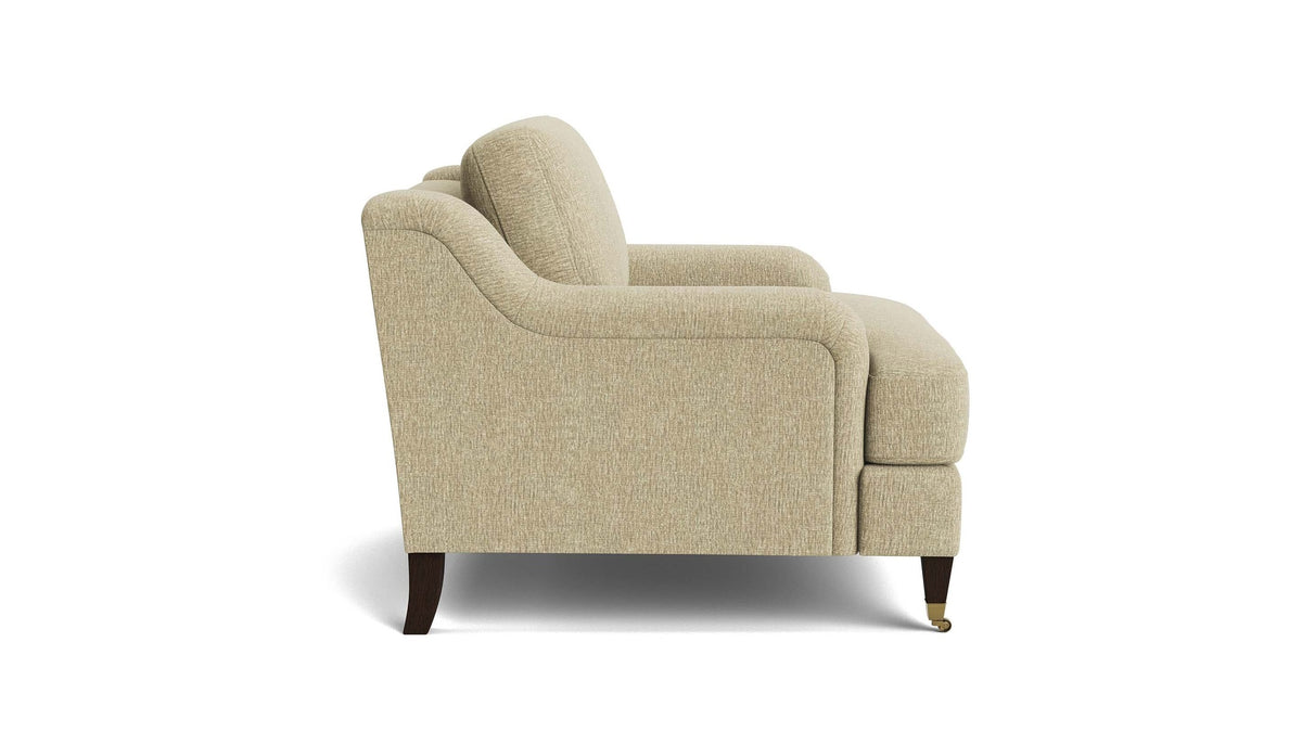 Stockten English Arm Chair with Casters