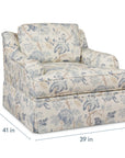Stockten English Arm Skirted Chair