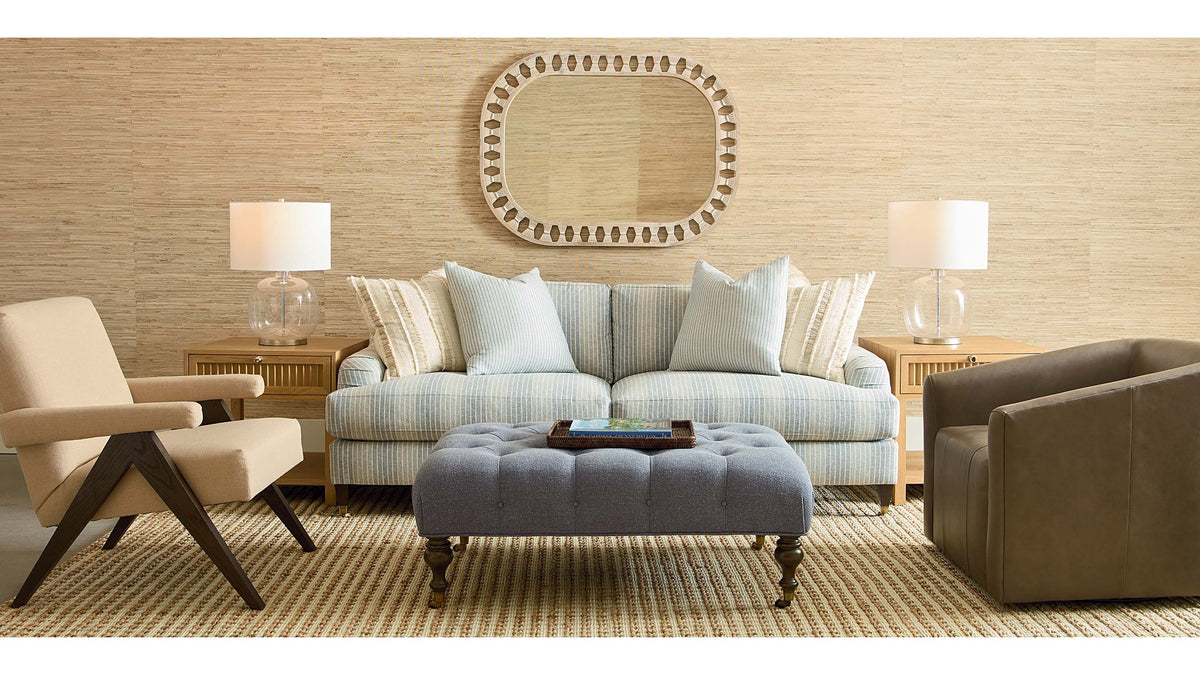 Stockten English Arm Sofa with Casters