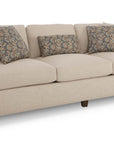 Audrey Roll Arm Sofa with Accent Pillows