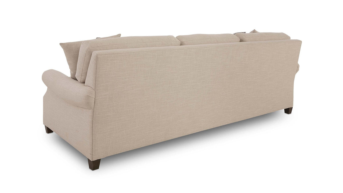 Audrey Roll Arm Sofa with Accent Pillows