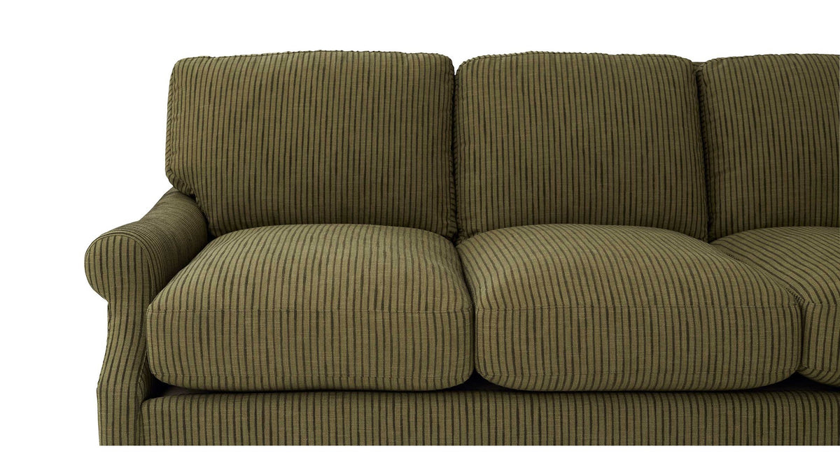 Audrey Roll Arm Sectional with Accent Pillows