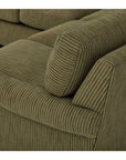 Audrey Roll Arm Sectional with Accent Pillows