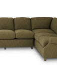 Audrey Roll Arm Sectional with Accent Pillows