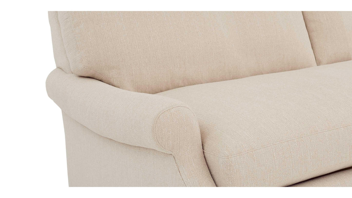 Audrey Roll Arm Sofa with Accent Pillows
