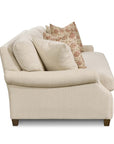 Audrey Roll Arm Sofa with Accent Pillows