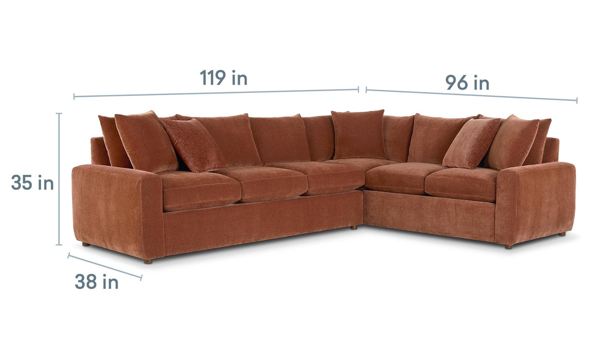 Lawson Wide Track Arm Sectional