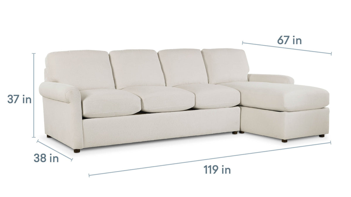 Ellington Roll Arm Sectional