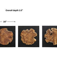 Kolini - Teak Wood Wall Decor (Set of 3)