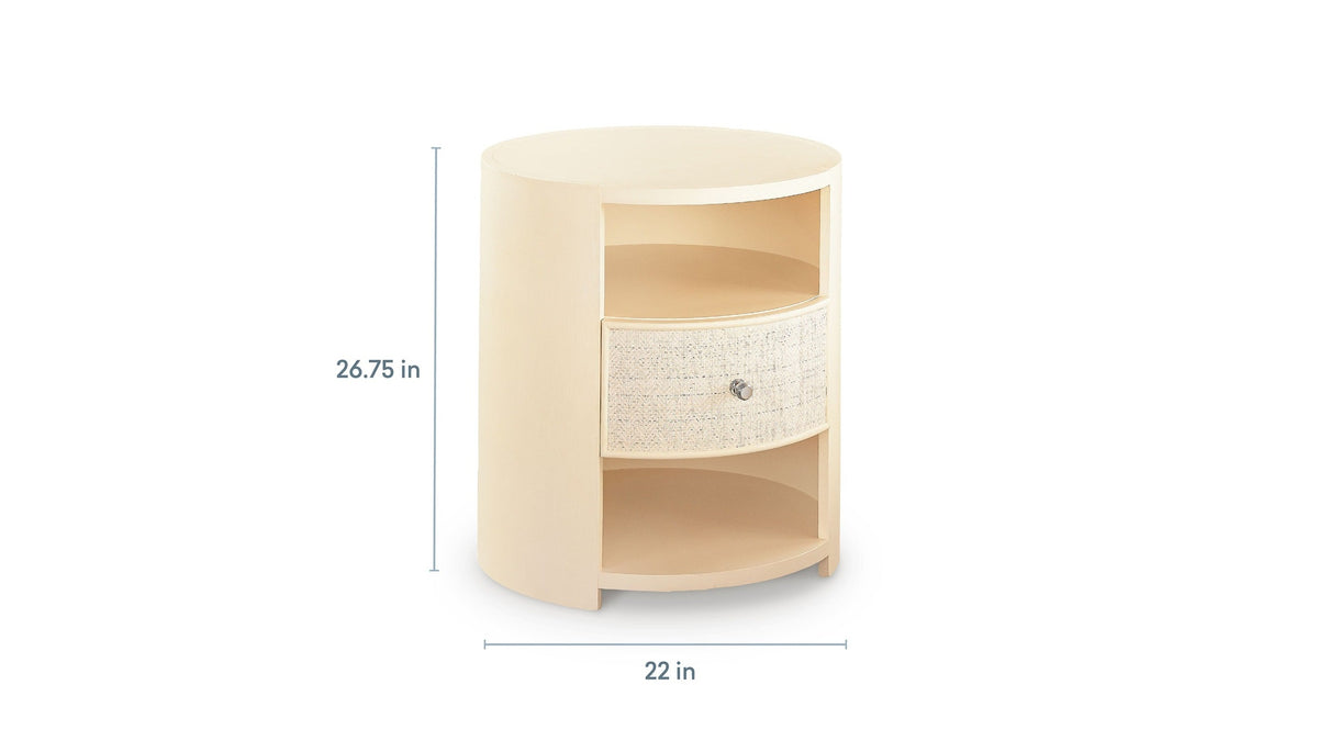 Newbury Round Bedside Table
