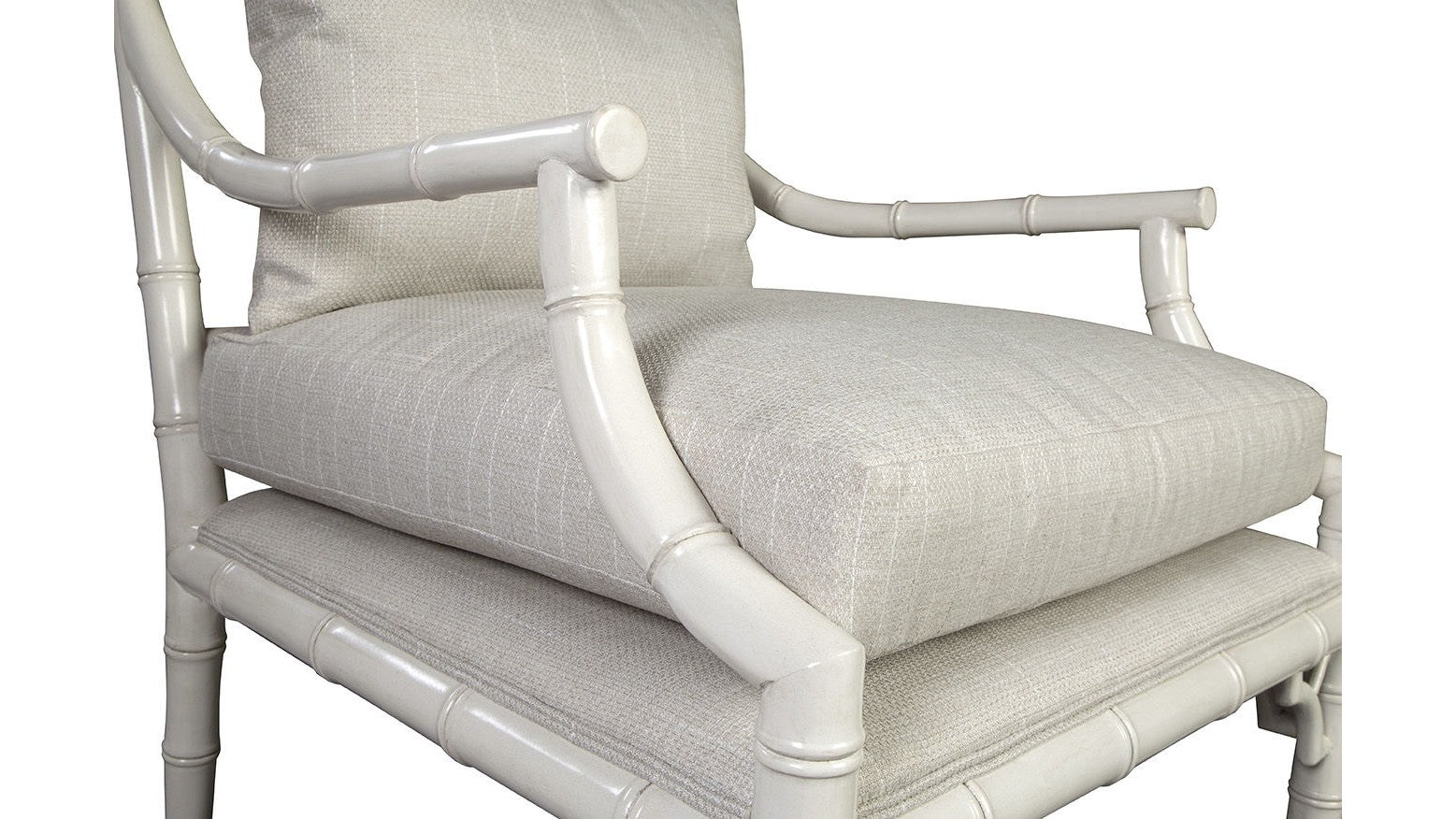 Durango - Arm Chair Set of 2 - White / Pearl Silver