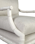 Durango - Arm Chair Set of 2 - White / Pearl Silver