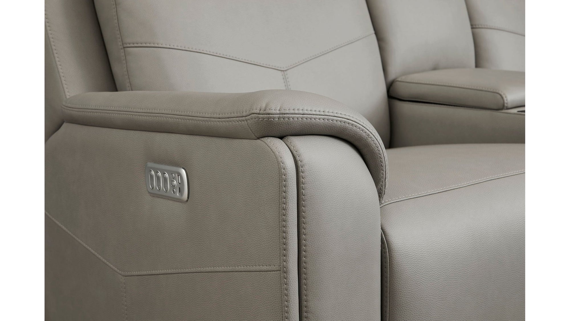 Vernon - Power Reclining Loveseat With Console, Power Headrests, Lumbar, Heat & Massage