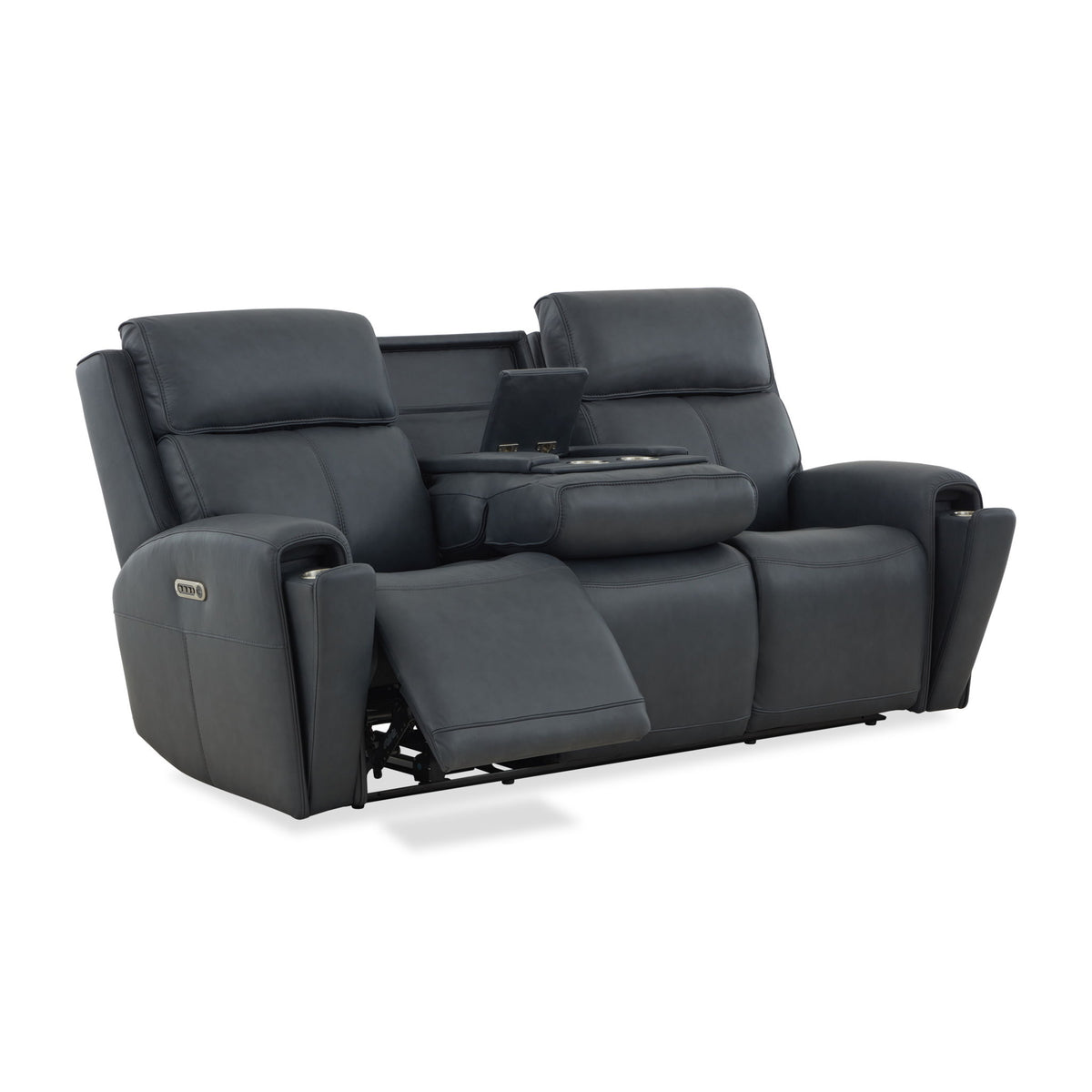 Warren - Power Reclining Sofa With Console, Power Headrest &amp; Lumbar