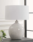 Dribble - White Glaze Table Lamp