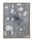 Birds & Blooms II Framed Print - Dark Gray