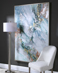 Mercury Hand - Abstract Art - Blue