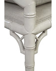 Durango - Arm Chair Set of 2 - White / Pearl Silver