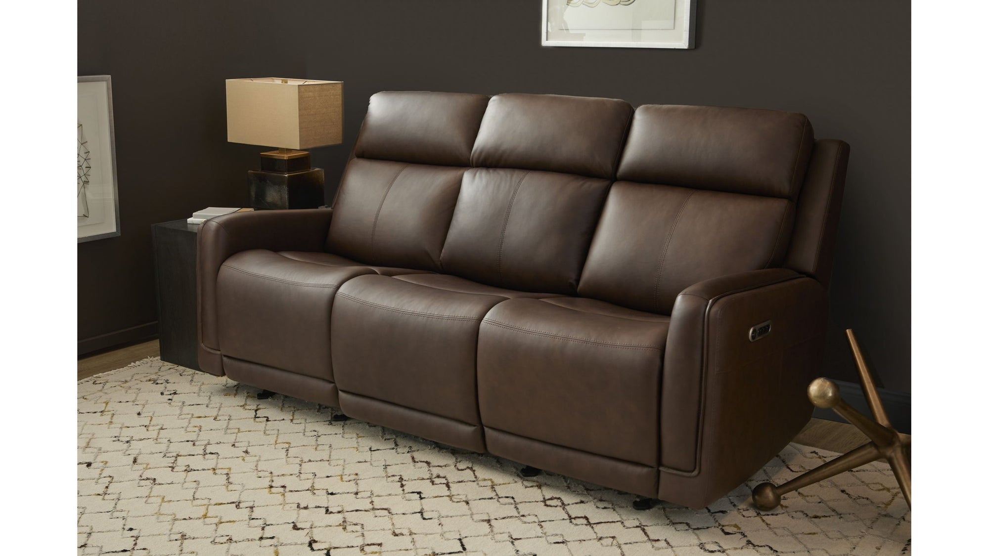 Alister - Power Gliding Sofa With Power Headrests &amp; Lumbar