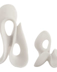 Silent Wave - Sculptures (Set of 2) - White