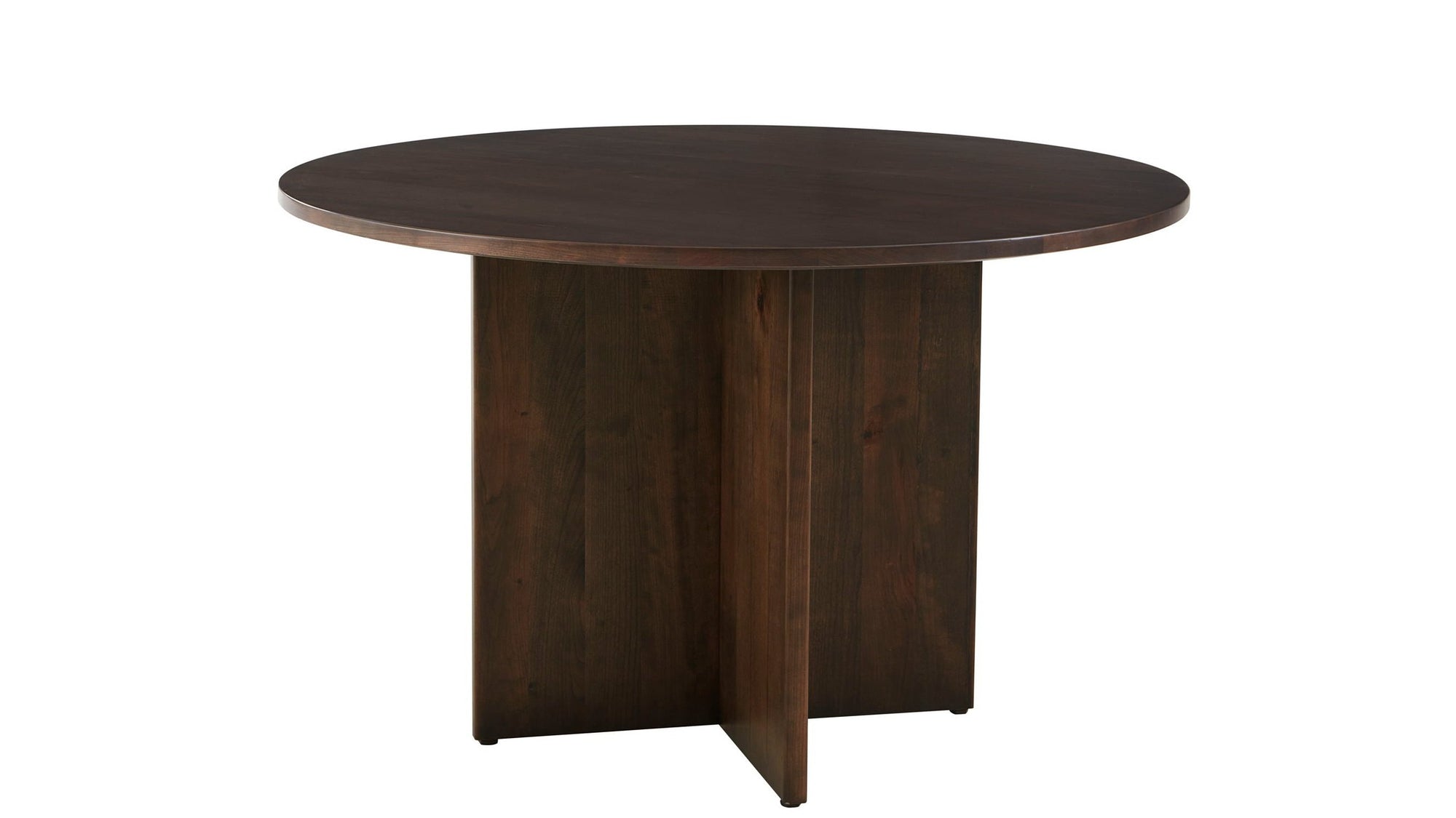 Crafted Cherry - Round Dining Table With Wood Pedestal