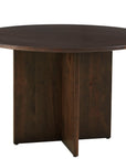 Crafted Cherry - Round Dining Table With Wood Pedestal