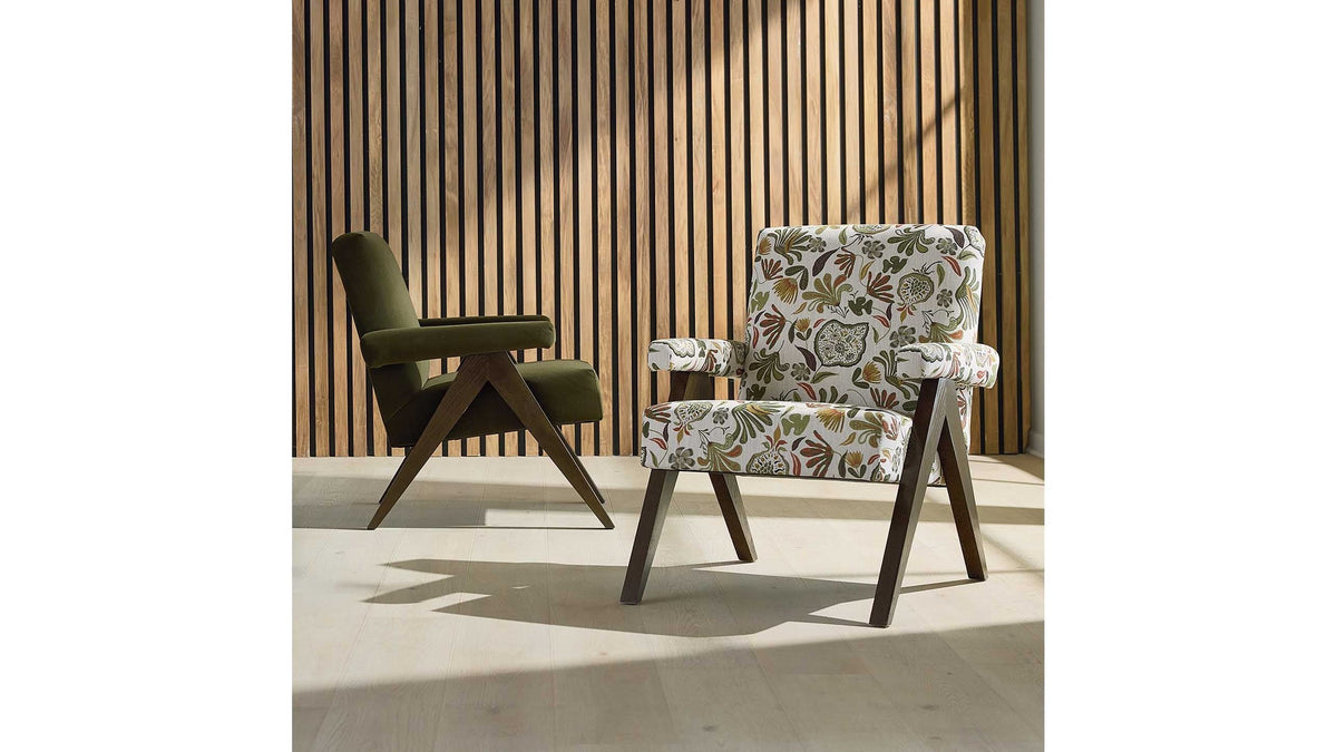 Raeford Accent Chair with Wood A-Frame